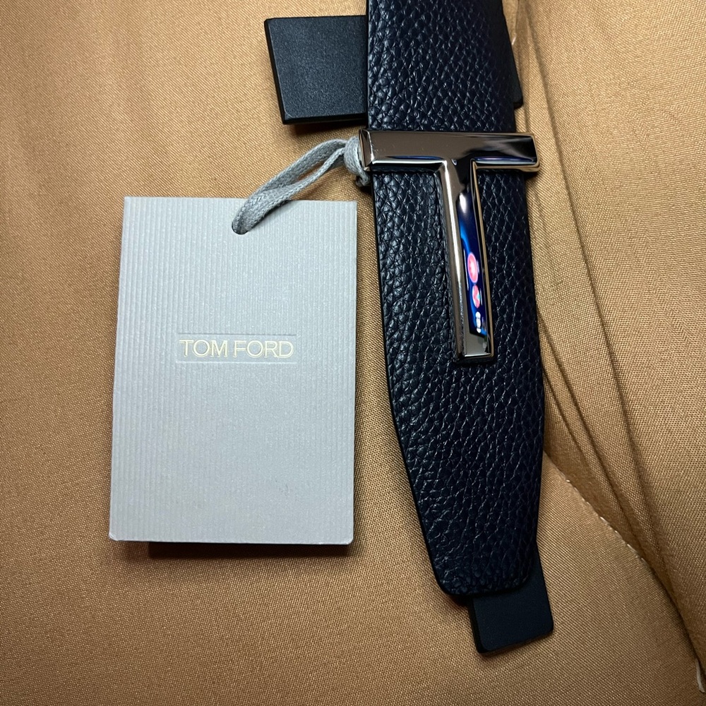 Tom Ford Black T Belt